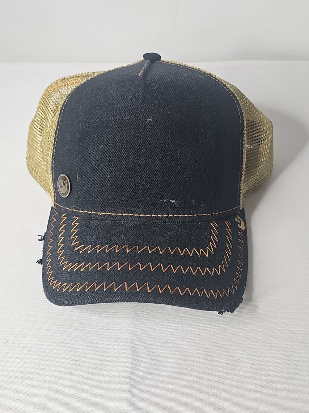 Goorin Bros Black & Brown No Patch Farm Trucker Baseball Snapback Hat Cap